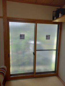 西脇市 和室の掃き出し窓に内窓を設置 施工後